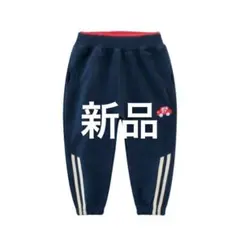 120新品　ネイビー 車刺繍 長ズボン　男の子　120 130