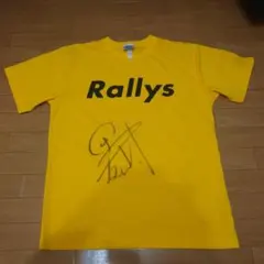 ラリーズ　Rallys サイン入　Tシャツ　プラシャツ　卓球　L