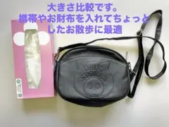drug store’s ブタ型押し 2wayショルダーバッグ ポーチ ブラック