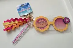 サンリオ　ポムポムプリン 日焼けハーモニーランド 限定 キーホルダー サングラス