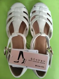 GLOBAL WORK　サンダル　合成皮革　Mサイズ