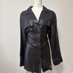 UNITED TOKYO バックオープンシャツ ブラック