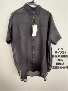 VIN ★新品未使用品★ ブラック　シアーシャツ