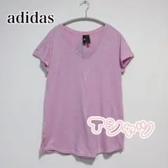 adidasアディダスビッグロゴ Tシャツ ピンクレディース(3XL相当)