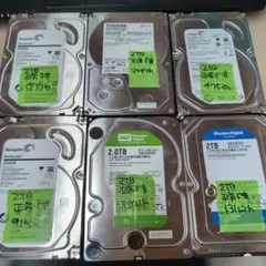 1389 HDD 3.5インチ 2TB 正常 4個 - メルカリ