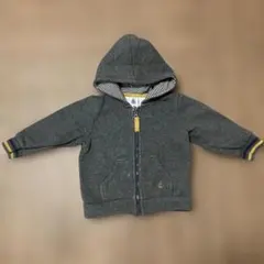 petit bateau プチバトー フード 裏起毛パーカー 12m 74 70