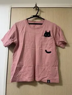 cielikocka 猫ポケット Tシャツ ピンク