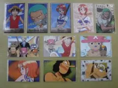 ワンピース　ラミカード／ラミネートカード　11枚セット　カード　アニメ　ルフィ他