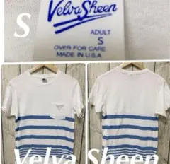 ベルバシーン　メンズS Tシャツ　半袖　カットソー　ボーダー　海外製　アメリカ製