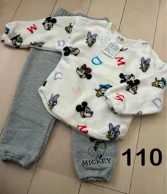 新品 リトシー ディズニー ミッキー フレンズ もこもこ 冬用 パジャマ 110