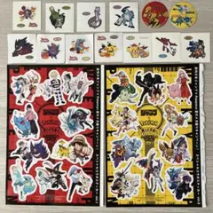 ポケモンキャラクター ステッカーセット ポケモンと少年ジャンプキャラコラボシール