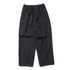 【COMOLI】ブラックドリル 6Pパンツ 25SS サイズ2
