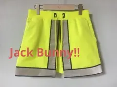 ジャックバニー ゴルフスカート S 蛍光イエロー 美品 ネオンカラー レディース
