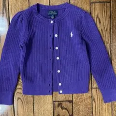 Polo Ralph Lauren 紫色 カーディガン 4