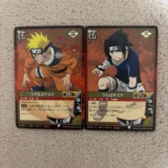 NARUTOカードゲーム うちはサスケ＆うずまきナルト - メルカリ