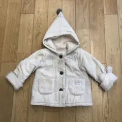 ✴︎SALE✴︎conoco キッズ コート ジャケット ホワイト 小人フード付き