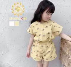 aimoha チェリー柄 半袖 女の子 セットアップ 70