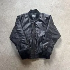00s MA-1 フライトジャケット 古着 ブラック 黒 美品