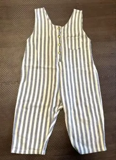 【95】ストライプ　オーバーオール テータテート