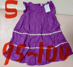 【新品】ノースリーブ　ワンピース　綿100 サマンサモスモスラーゴムのサムネイル