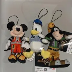 キングダムハーツ マスコットぬいぐるみ 王様・ドナルドダック・グーフィー全3種③