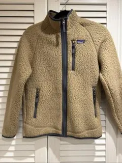 Patagonia フリースジャケット ベージュ　キッズ　XL 160cm