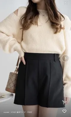 wego ウィゴー ブラック ショートパンツ