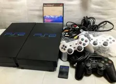 PS2 本体 2台 未使用　デュアルショック　2つ　コントローラー