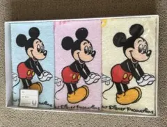 ミッキーマウス ハンドタオル 3枚セット