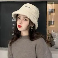 バケットハット クリーム色