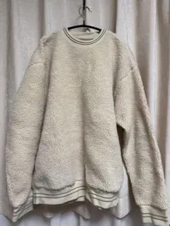 BEAMS ボアトレーナー S クリーム