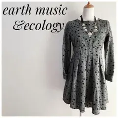 【美品】earth music ＆ecology★ワンピース★昭和レトロ★花柄M