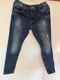 ZARA ザラ　ダメージ加工　デニムパンツ　EU44
