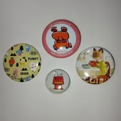 BT21 キャラクターバッジ4個セット