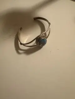 インディアンジュエリー　ターコイズ シルバー バングル