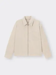 GUコーデュロイジップアップシャツ