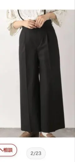 GLOBAL WORK ブラック ワイドパンツ M