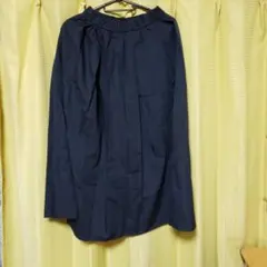 GU ネイビー フレアスカート