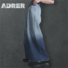 【美品】ADRER ヴィンテージメイクワイドテーパードデニム M