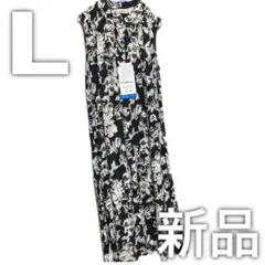 しまむら シャーリング ロングワンピース