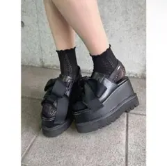 EATME BIGリボンプラットフォームサンダル