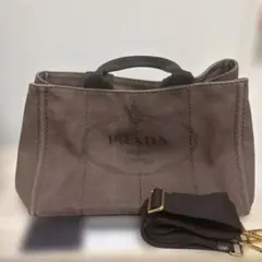 【美品】PRADA カパナ2wayトート 付属品付き