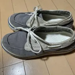 Crocs グレー デッキシューズ　US8 26.0cmのサムネイル