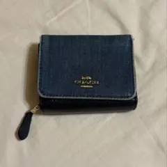 コーチ　coach 財布　デニム　3つ折り
