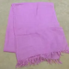 大判ストール ピンク ウール インド製
