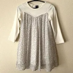 Crescent クレセント 花柄 チュール シフォンワンピース 110㎝