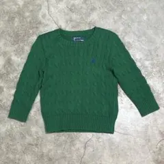美品 Ralph Lauren ケーブル編み セーター 100cm