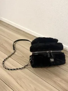 定価以下⭐︎ Darich DDロゴファーボストンバッグ 新品　BLK darich新品 ダーリッチ DDロゴファーボストンバッグ BLKブラック 黒
