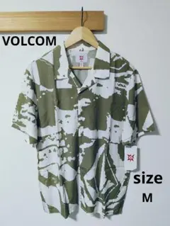 【希少】ボルコム VOLCOM アロハシャツ 半袖 レーヨン M タグ付きのサムネイル