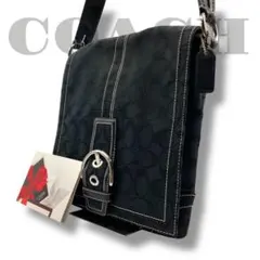 美品✨コーチ メッセンジャー ショルダーバッグ シグネチャー ソーホー 斜め掛け